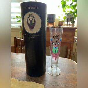 Vintage Ritzenhoff Lion King Pilsner Beer Glass